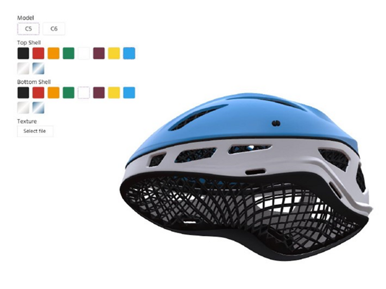 Helmet lattice design interface